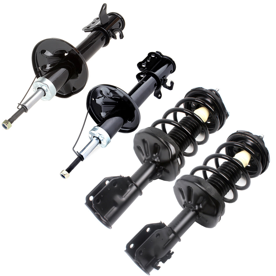 For 2000-2001 Mazda Protege Complete Front Struts Rear Shocks with Springs Mounts