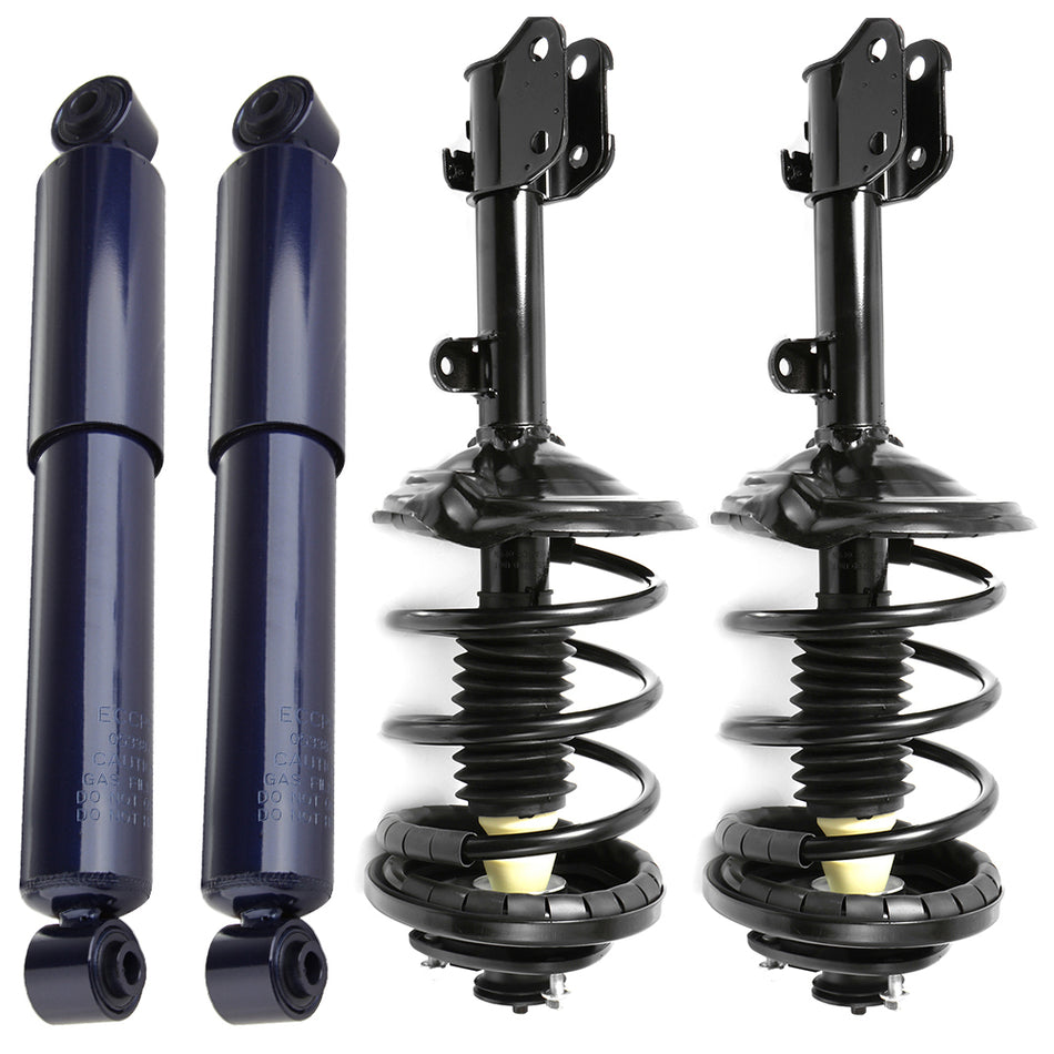 Front (2) Complete Struts Mounts Spring Rear (2) Shocks For 2003-2006 Acura MDX