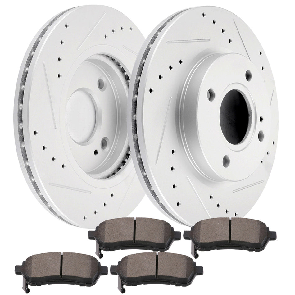 2011-2019 Ford Fiesta Ceramic Brake Pads And Rotors Front