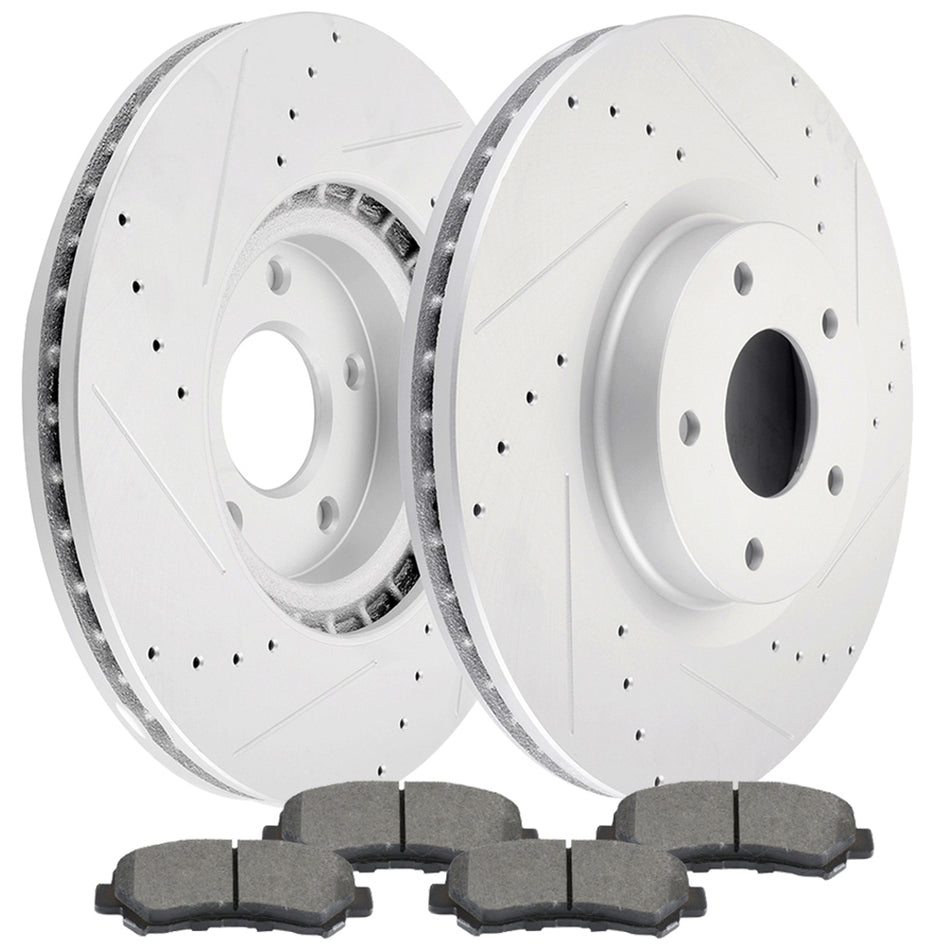 2009-2014 2016-2017 Nissan Maxima Ceramic Brake Pads And Rotors Front