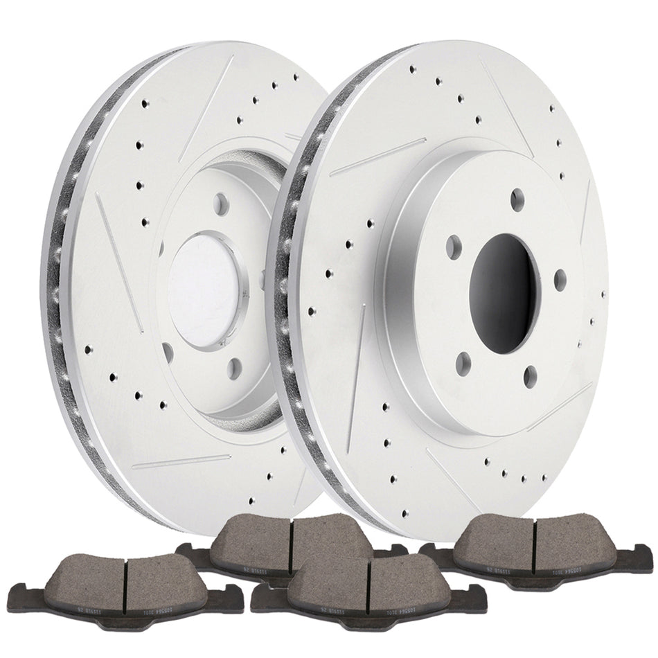 Front Brake Rotors And Pads Set For 05-12 Ford Escape 05-11 Mercury Mariner