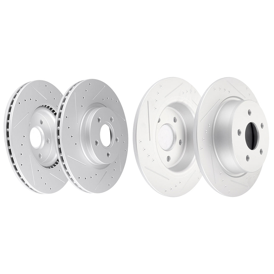 Brake Rotors 5 Lugs For 13-16 Ford Escape 14-15 Transit Connect Front Rear 4Pcs