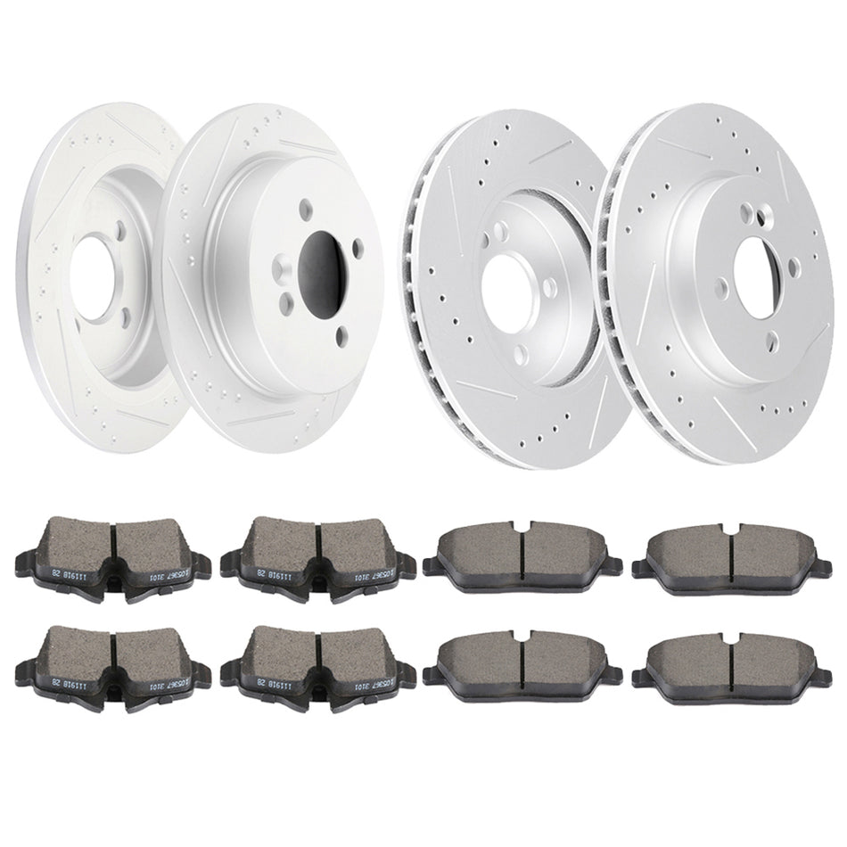 Ceramic Brake Pads And Rotors For 2007-2015 Mini Cooper Front Rear