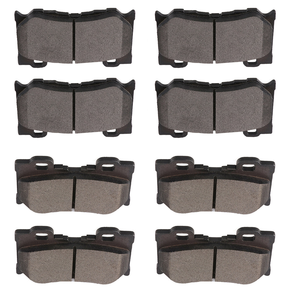 Brake Ceramic Pads 08-13 INFINITI G37 11-13 INFINITI M37 Front and Rear 8Pcs