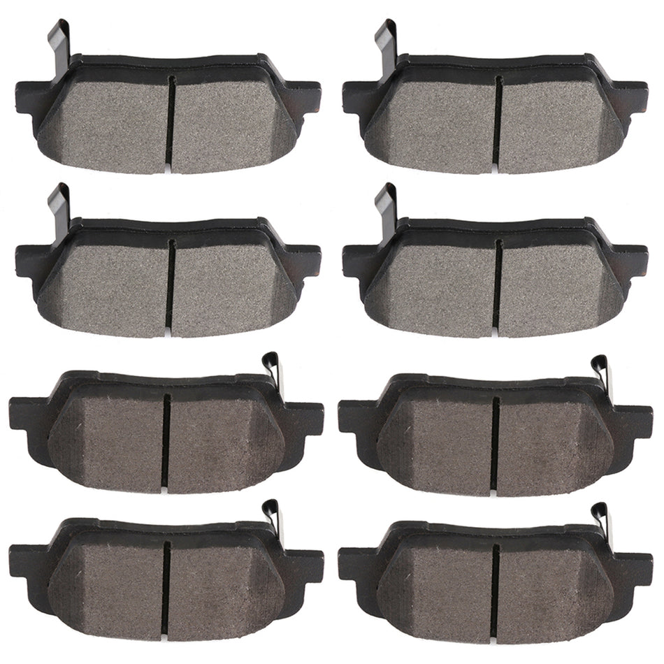 Brake Ceramic Pads 10-12 Hyundai Santa Fe 11-14 Kia Sorento Front Rear