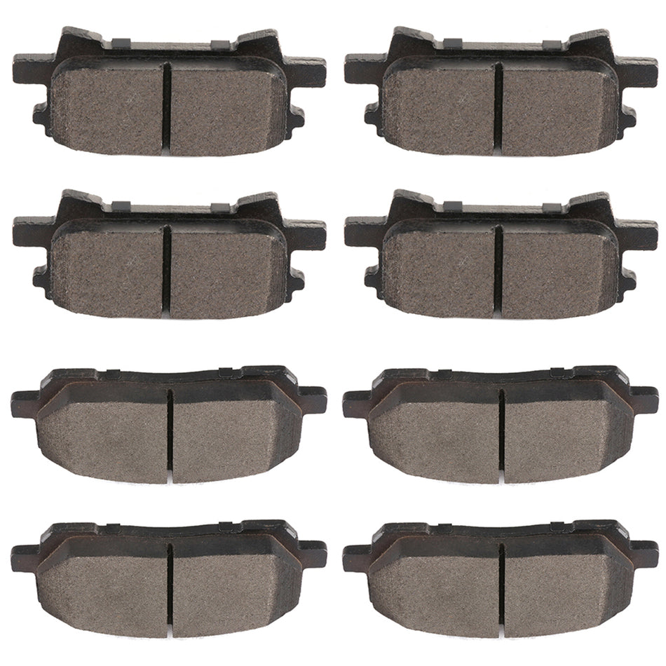 2004-2007 Toyota Highlander Brake Pads Front & Rear Ceramic Pads 8pcs