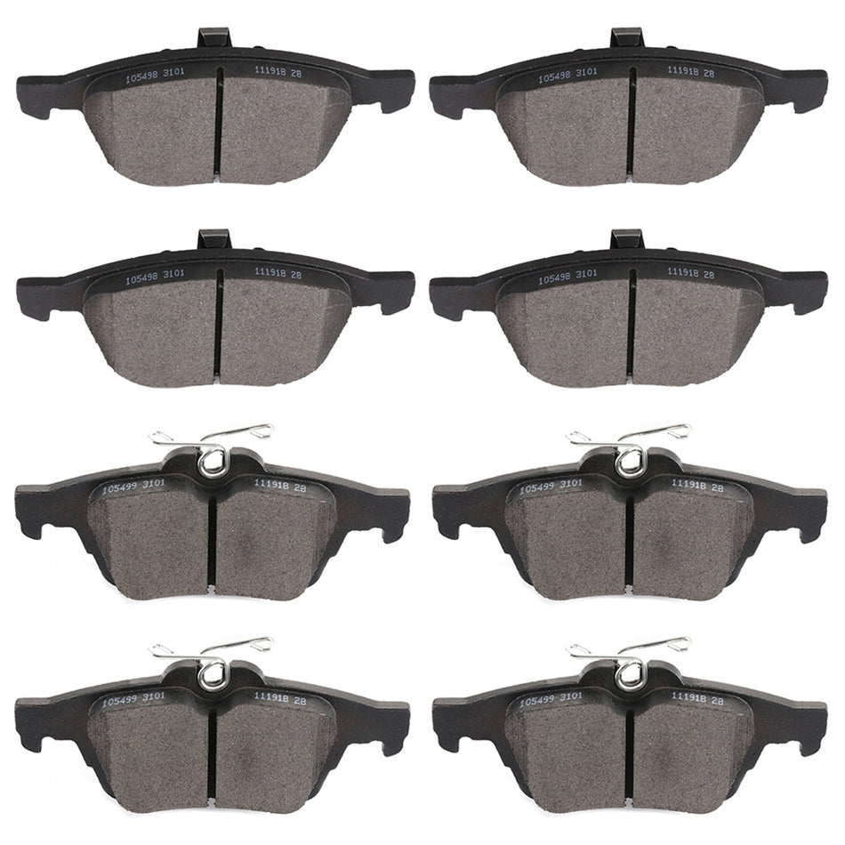 Brake Ceramic Pads Ford 13-17 CMax 13-16 Escape Front And Rear
