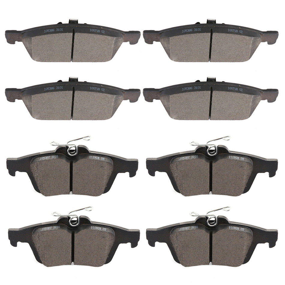 2013-2018 Ford Focus Front And Rear Brake Ceramic Pads