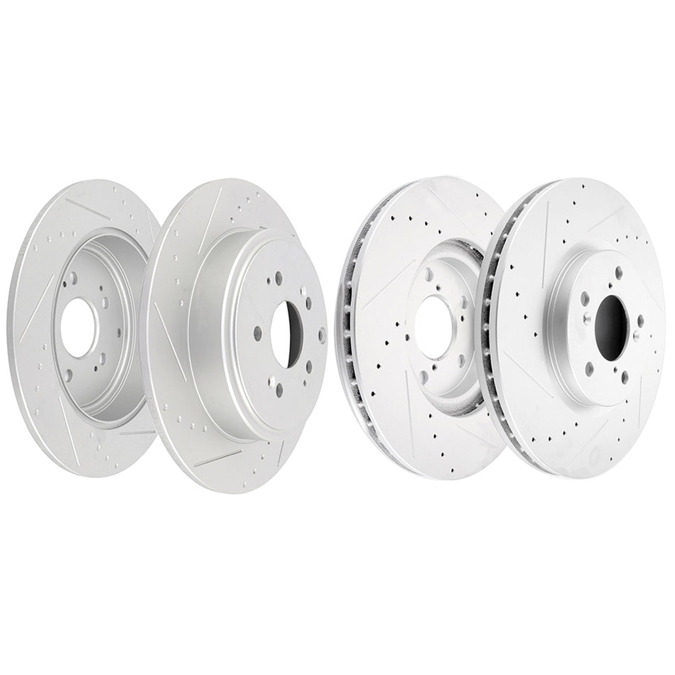 2006-2014 Honda Ridgeline Front and Rear 5 Lug Discs Brake Rotors