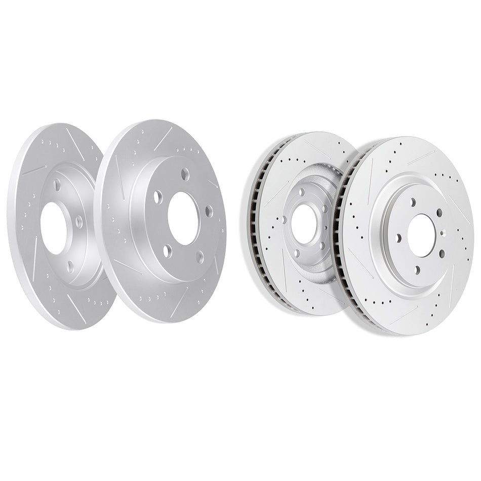Brake Rotors 5 Lugs For 12-13 Chevrolet Impala 14-16 Impala Limited Front & Rear