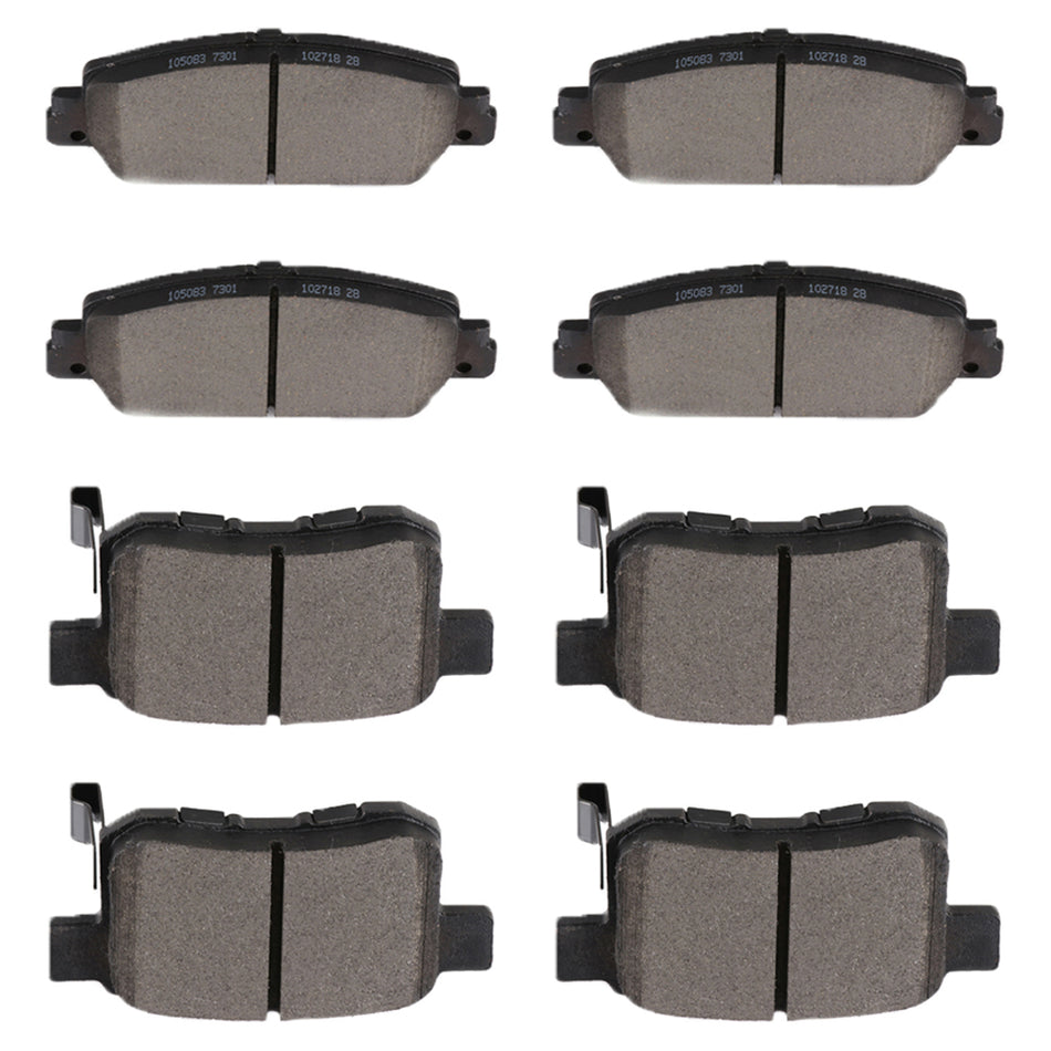 2013-2017 Honda Accord Ceramic Brake Pads Front Rear