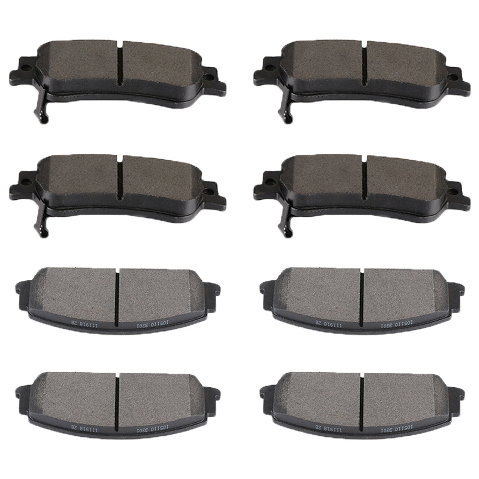 Brake Ceramic Pads For 05-06 Saab 9-2X 04-07 Subaru Impreza Front and Rear 8 Pcs