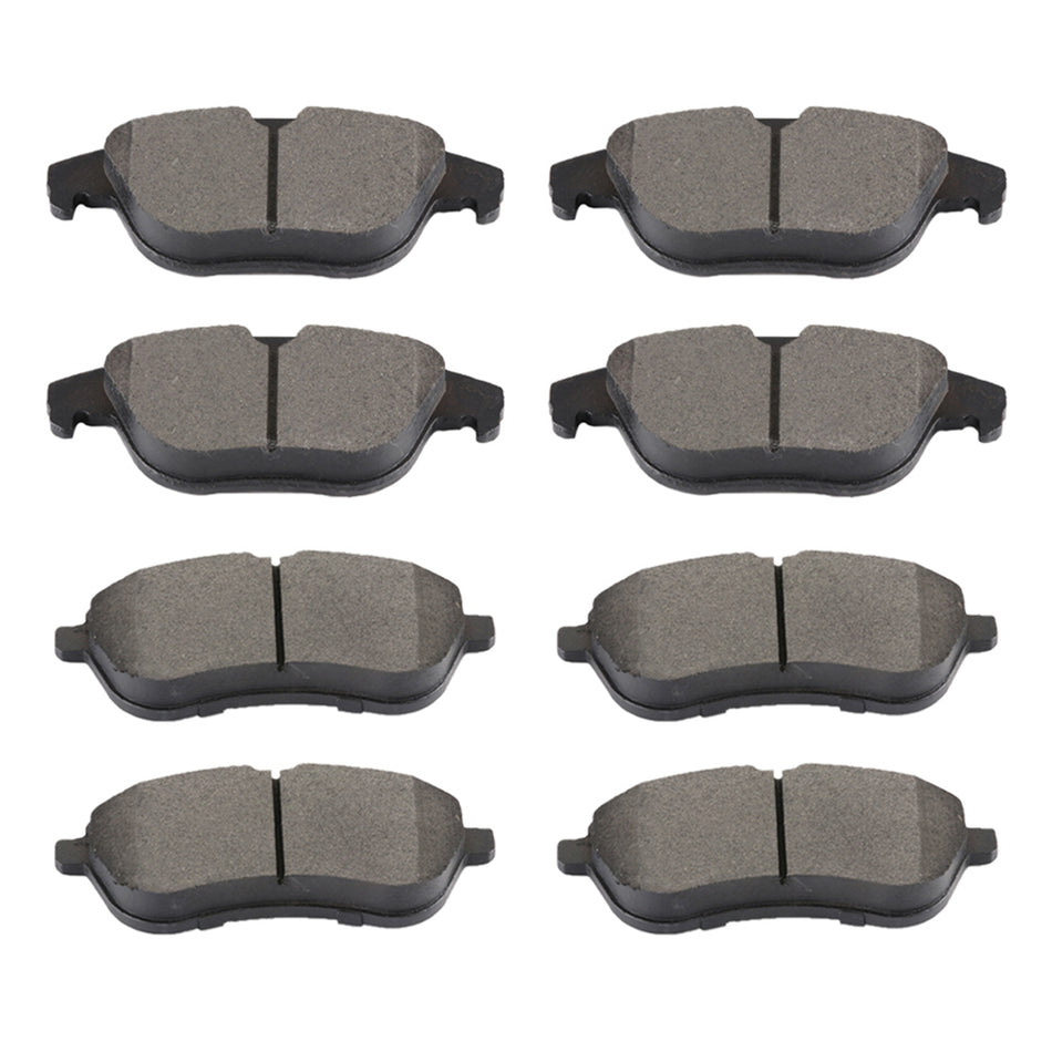 Brake Ceramic Pads Mercedes Benz 12-15 C250 08-12 C300 Front And Rear