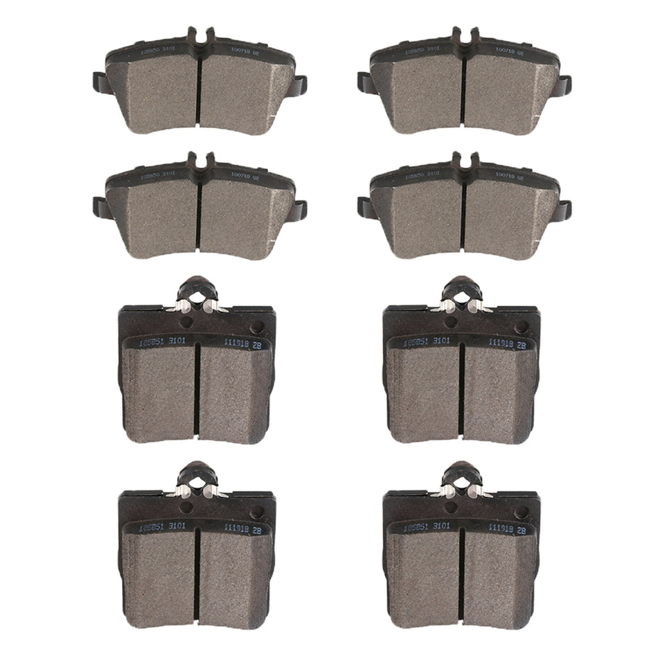 Front Rear Brake Ceramic Pads For Mercedes Benz 02-07 C230 01-05 C240