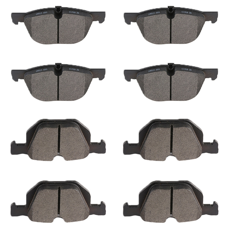 Brake Ceramic Pads For 07-18 BMW X5 09-19 BMW X6 Front & Rear
