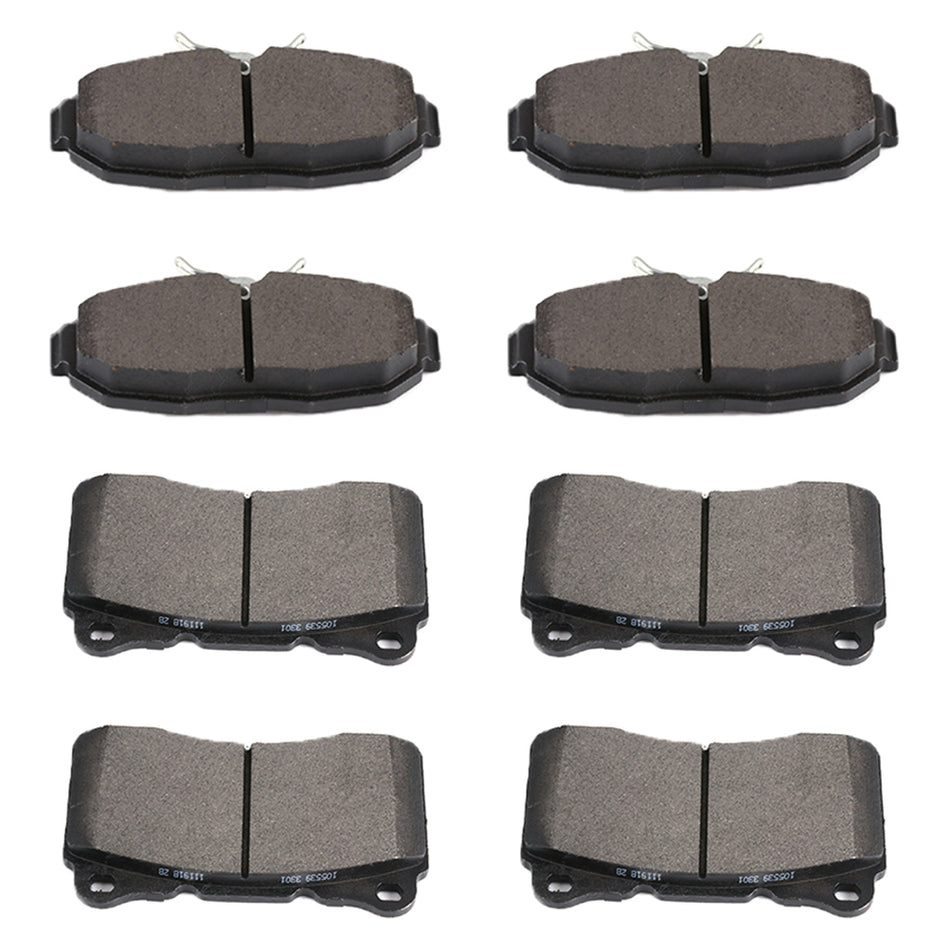 2011-2014 Ford Mustang Front Rear Brake Ceramic Pads