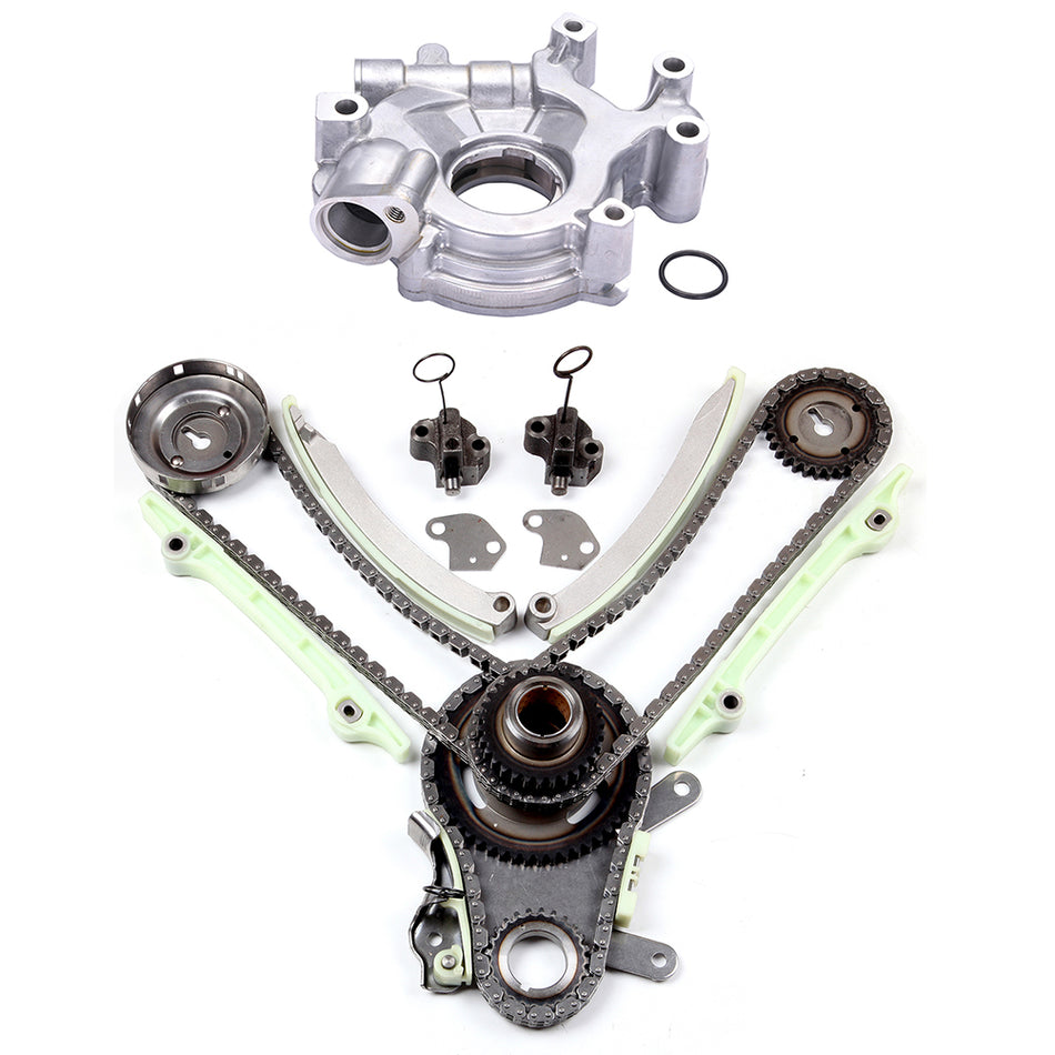 Timing Chain Kit w/ Oil Pump For 02-08 Dodge Mitsubishi Jeep 4.7L V8 SOHC 16v
