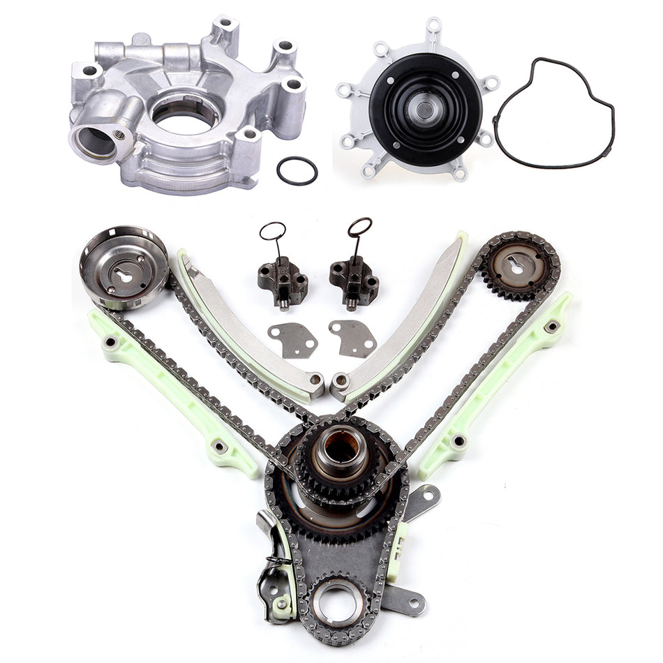 For 02-08 Dodge Jeep Mitsubishi 4.7L SOHC Timing Chain Oil Pump Water Pump Kit