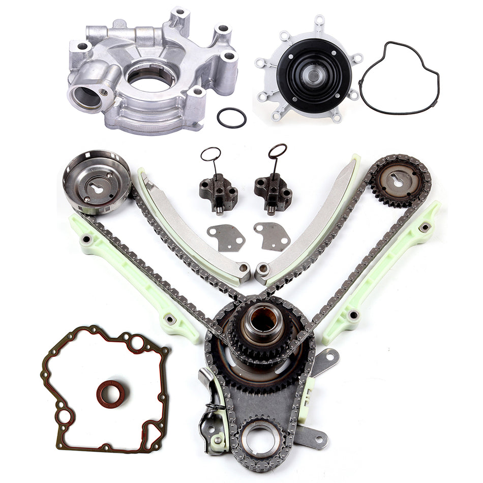 For 99-04 Dodge 4.7L SOHC Timing Chain Kit Cover Gasket Set Water and Oil Pump