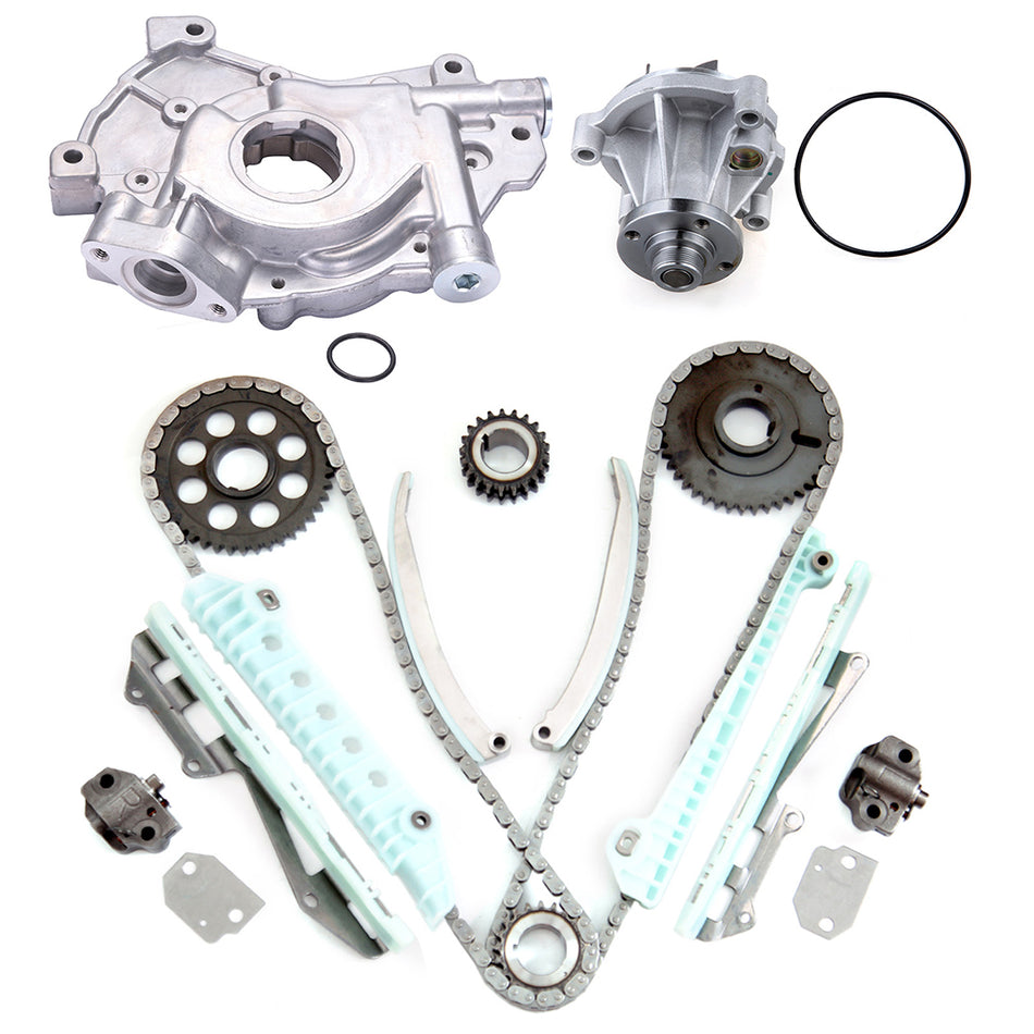 Timing Chain Kit Water Oil Pump For 97-00 Ford 4.6L SOHC VIN 6 Cu. 281 WINDSOR