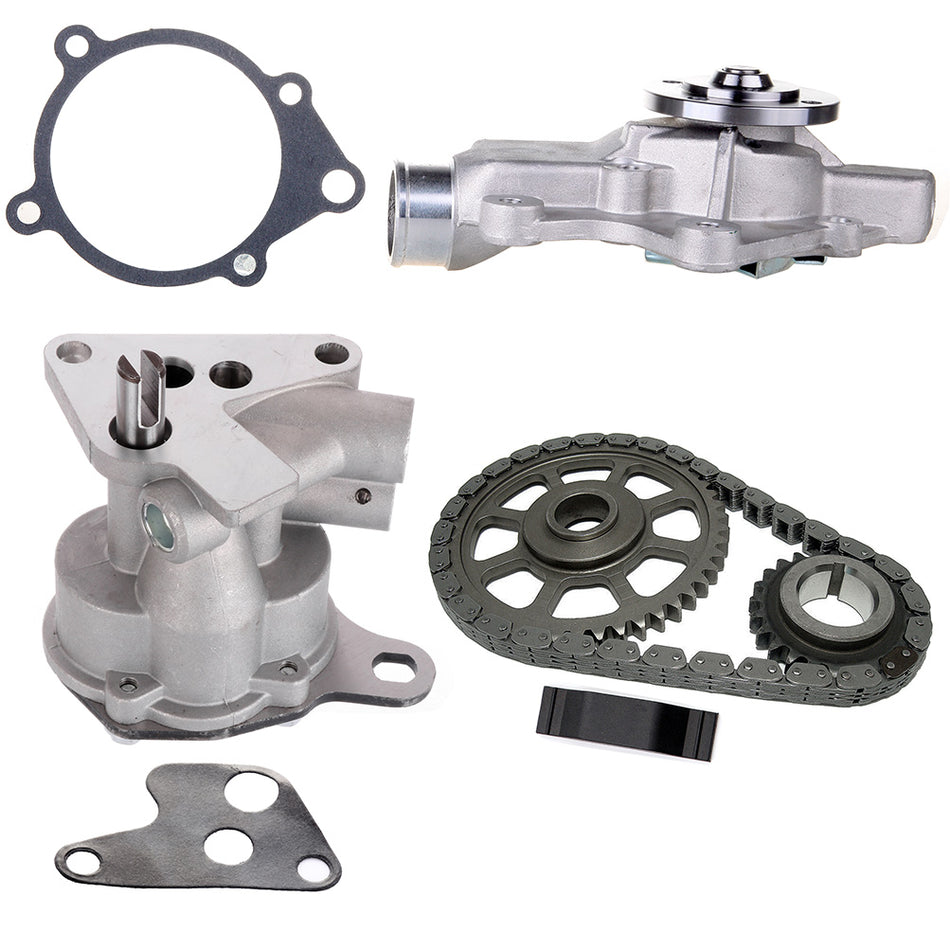 Timing Chain Water Oil Pump Kit For 99-01 Jeep Cherokee 4.0L L6 GAS OHV