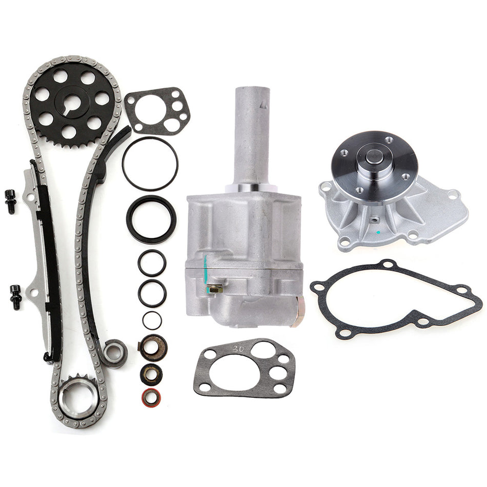 Timing Chain Oil Water Pump Kit For Nissan 240SX For D21 Pickup KA24E 89-97