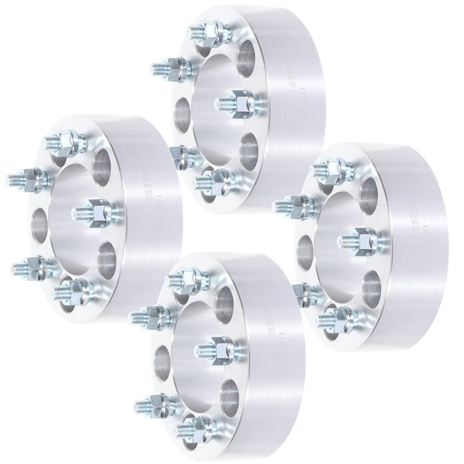 2 inch 5x4.75 5 Lug Wheel Spacers(87.1mm Bore, 12x1.5 Studs) for 84-19 Chevrolet Corvette 04-09 Cadillac XLR - 4PCS