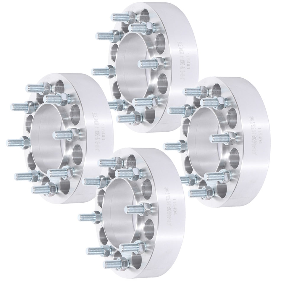 4Pcs 2 inch 8x6.5 8 Lug Wheel Spacers For 94-10 Dodge Ram 3500 11-12 Ram 2500