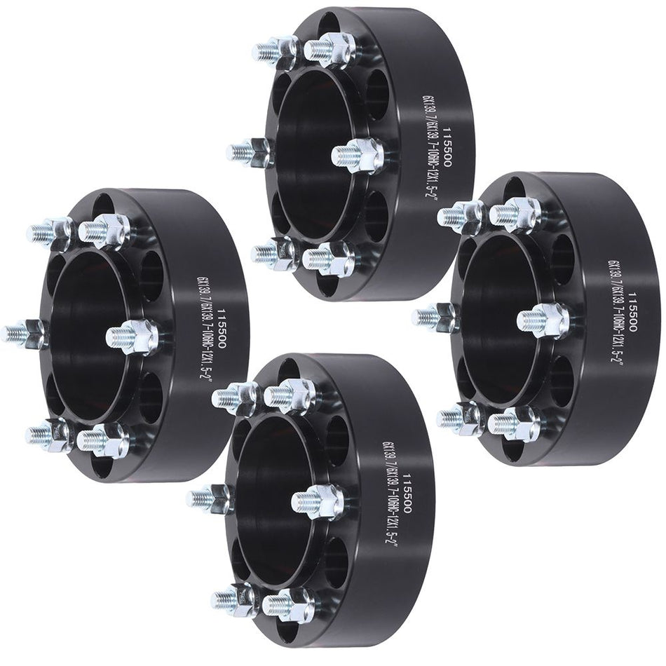 4Pcs 2 inch 6x5.5 6 Lug Wheel Spacers For 10-22 Lexus GX460 96-22 Toyota 4Runner