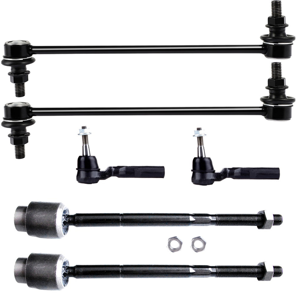 Inner Outer Tie Rod End Suspension Kit For 04-12 Chevrolet Malibu 05-10 Pontiac G6