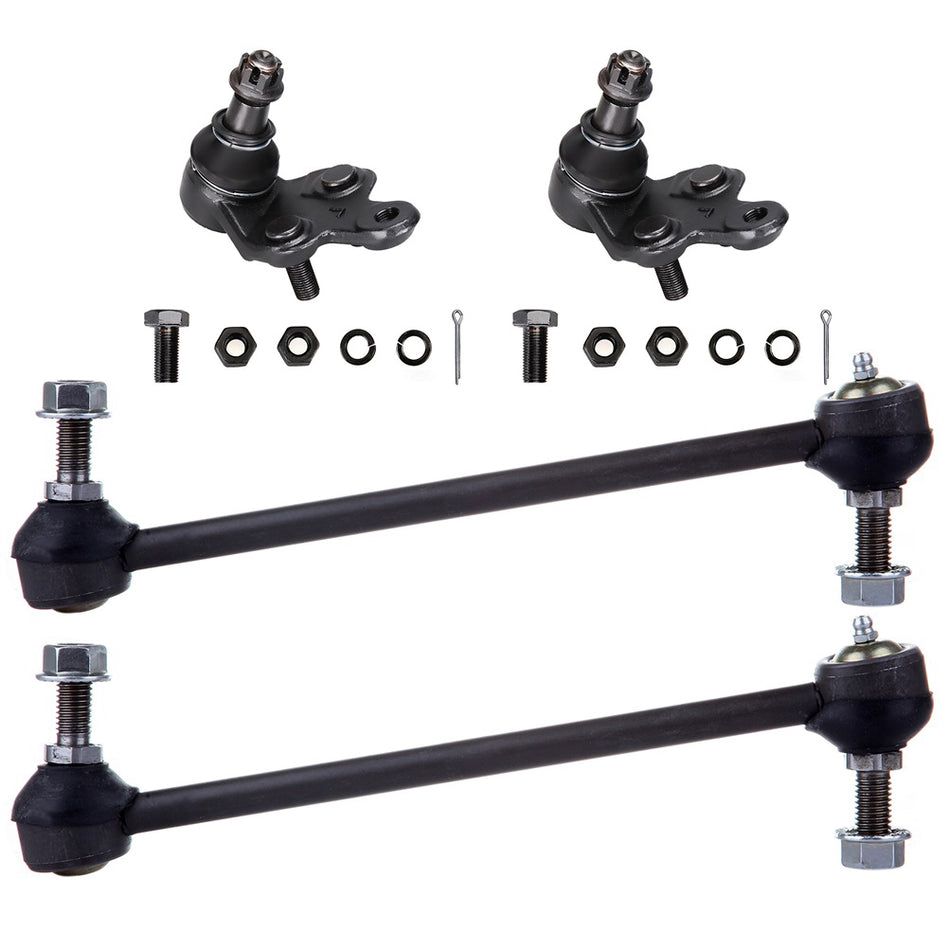 Front Lower Ball Joints Anti Sway Stabilizer Bar Linkage For 04-08 Toyota Solara