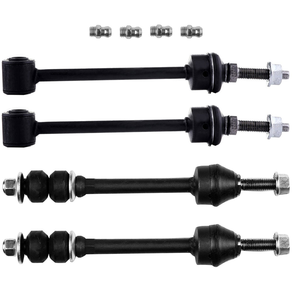 Front Rear Anti Sway Stabilizer Bar Linkage Suspension For 06-07 Dodge Ram 1500