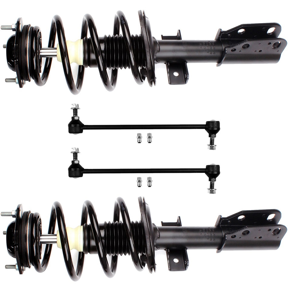 For GMC Acadia 2007-2016 Front Strut Assembly and and and Sway Bar Links Kit 4 Pcs