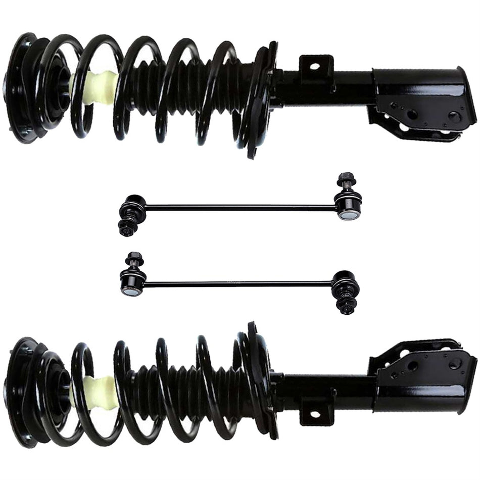 For Chevy Equinox GMC Terrain Front Strut w/Coil Spring Assembly Sway Bar Link
