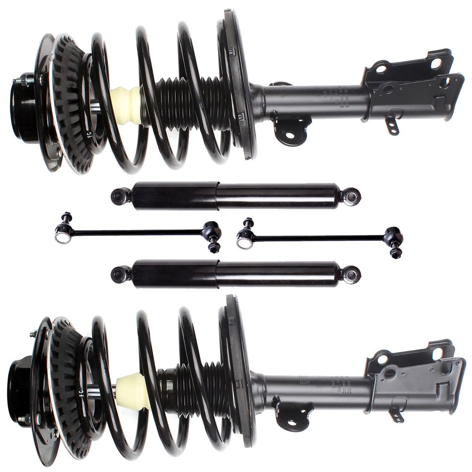 For Chrysler Voyager Town Dodge Caravan Complete Strut & Shocks Sway Bar Links