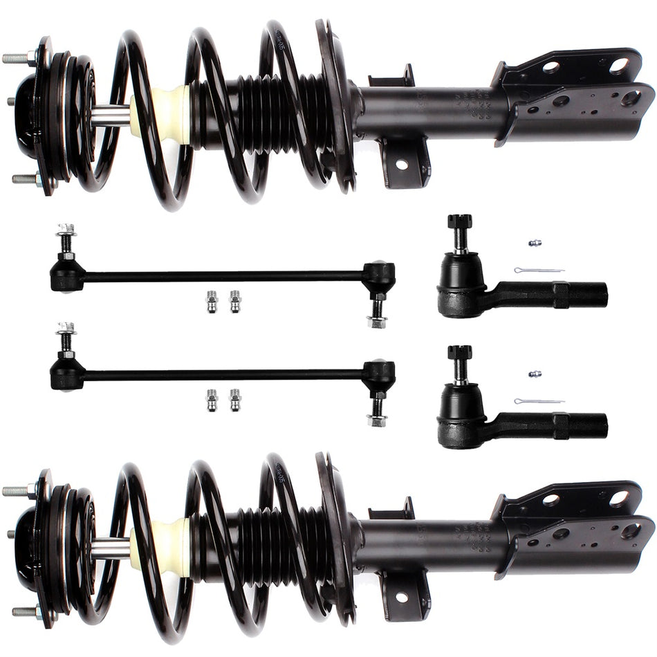 For Buick Enclave 2008-2016 Front Strut Assembly Sway Bar Links Tie Rods