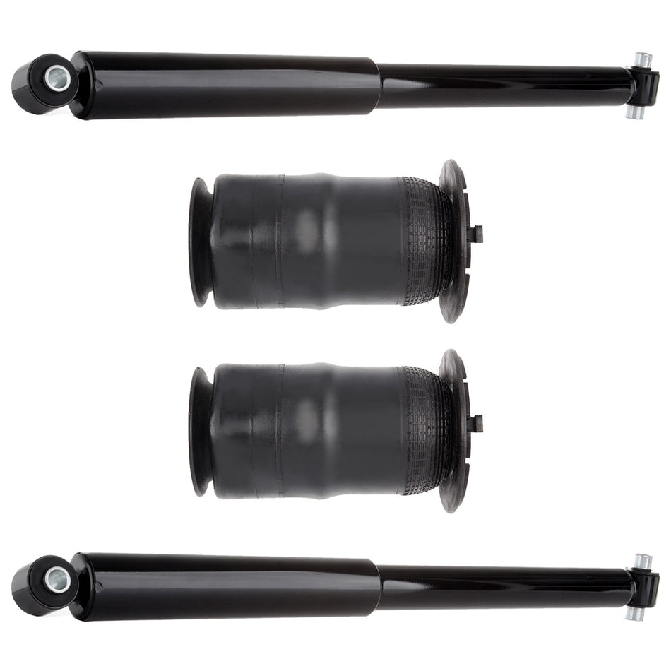 For Buick Chevy Olds Saab SUV Rear Air Bag Spring & Shock Absorber Kit Set of 4