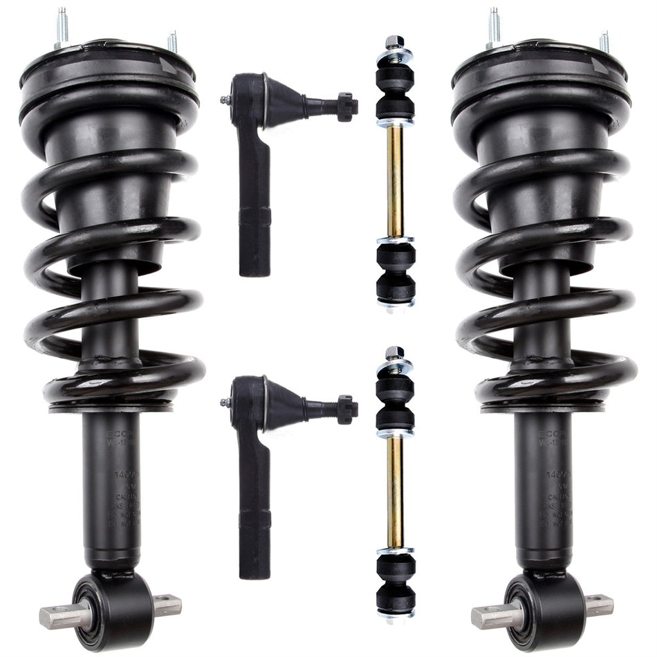 For 07-13 SILVERADO 1500 SIERRA 1500 Front Complete Strut Suspension Kit 6pc