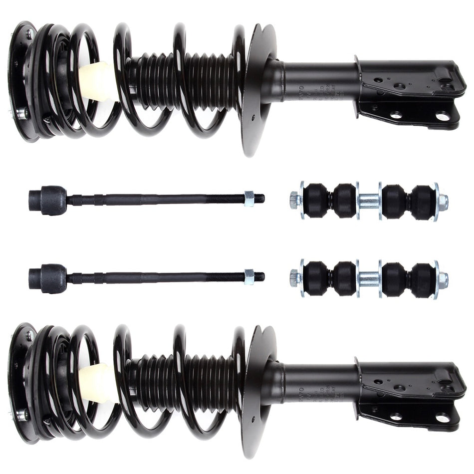 For CHEVROLET CAVALIER PONTIAC SUNFIRE Front Complete Struts & Sway Bar End Link