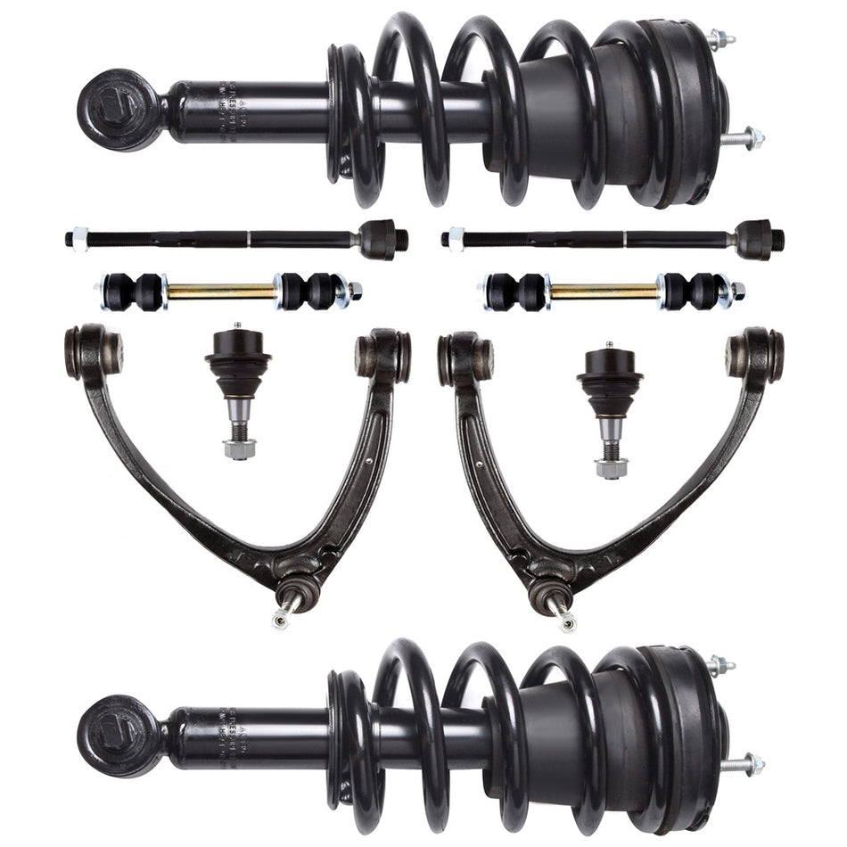 For 2007-2014 Tahoe Yukon Suburban Front Strut Control Arm Ball Joint Tierod