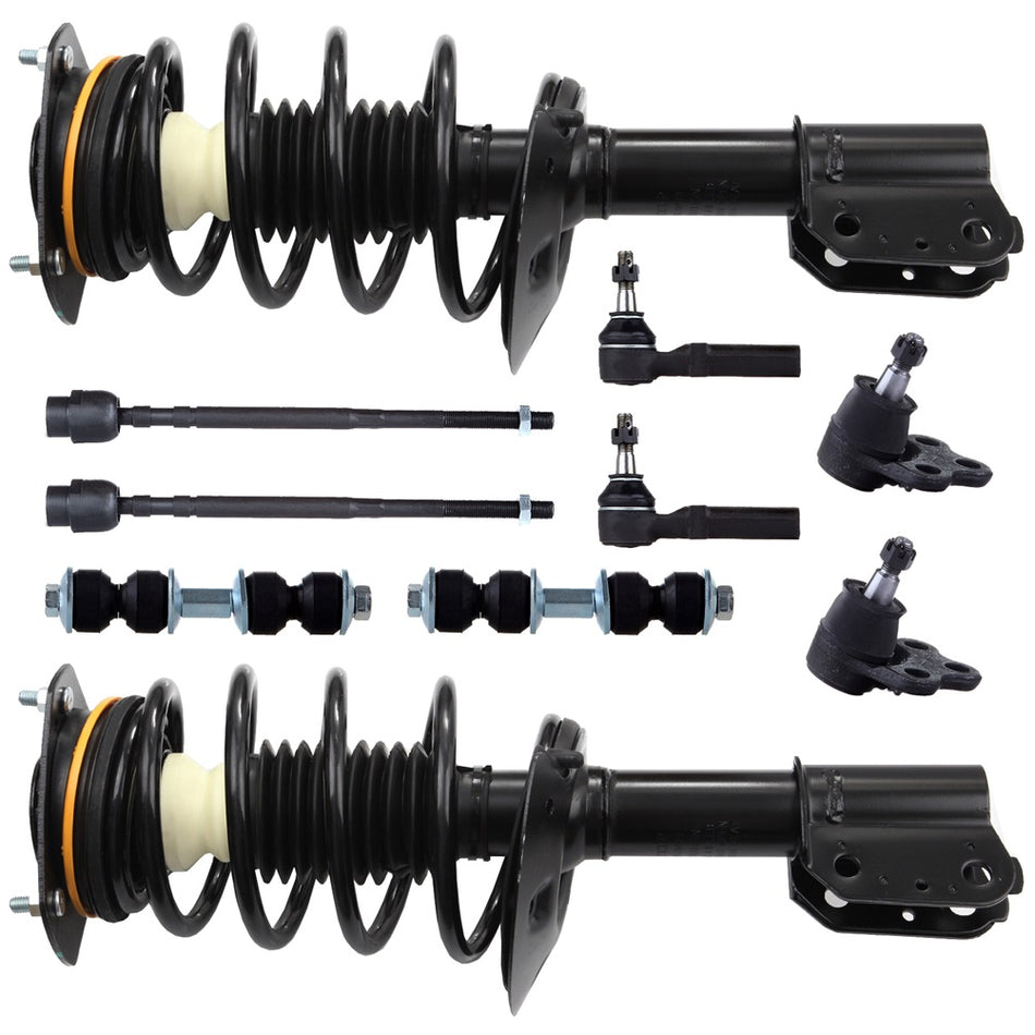 For Buick Chevrolet Oldsmobile Front Complete Strut TieRod Ball Joint Kit
