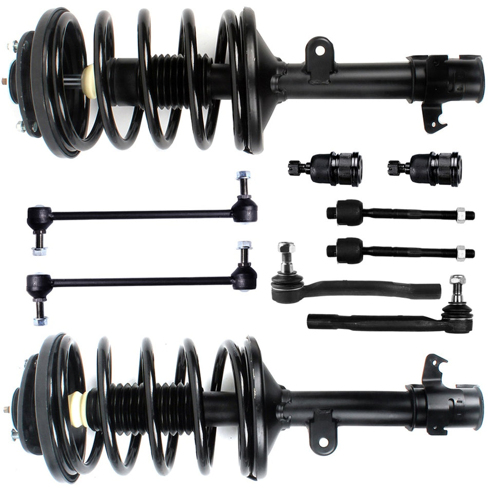 Fits Acura Mdx 2001 2002 Front Complete Struts Control Ball Joint Sway Bar Link
