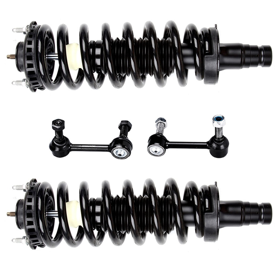 For BUICK CHEVROLET GMC Front Quick Strut Spring Assembly & Sway Bar End Links