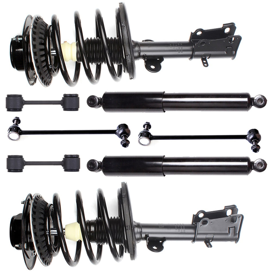 For 01-07 Chrysler Town & Country Dodge Caravan Complete Strut & Shocks Sway Bar