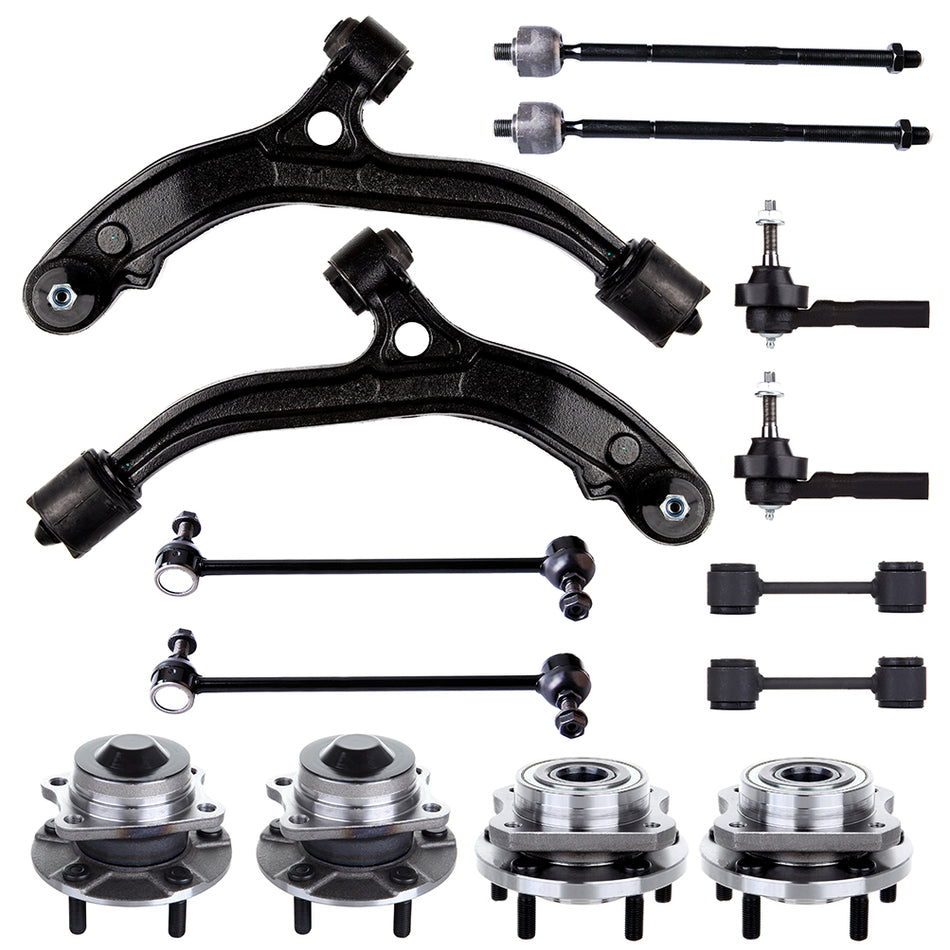 Front Lower Control Arm Suspension Wheel Hub Bearing For 2001-2004 Town Voyager
