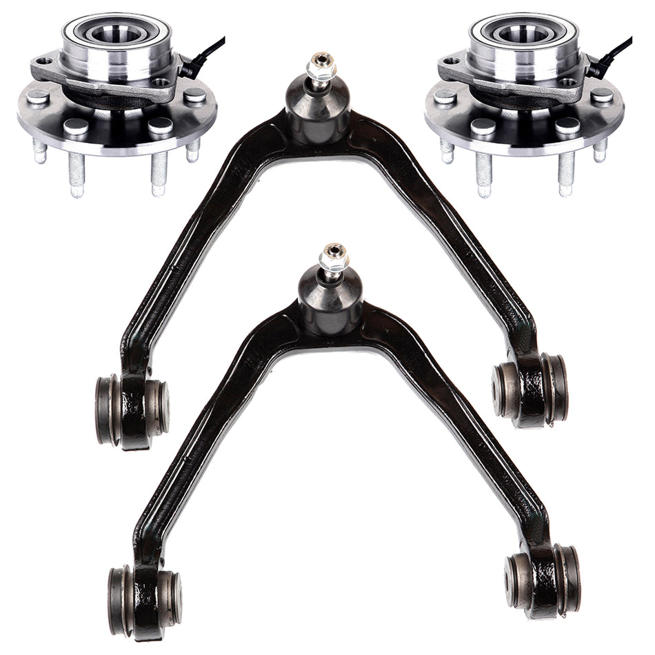 Wheel Bearing Hub Control Arm Ball Joints 02-06 Cadillac Escalade 00-06 GMC Yukon