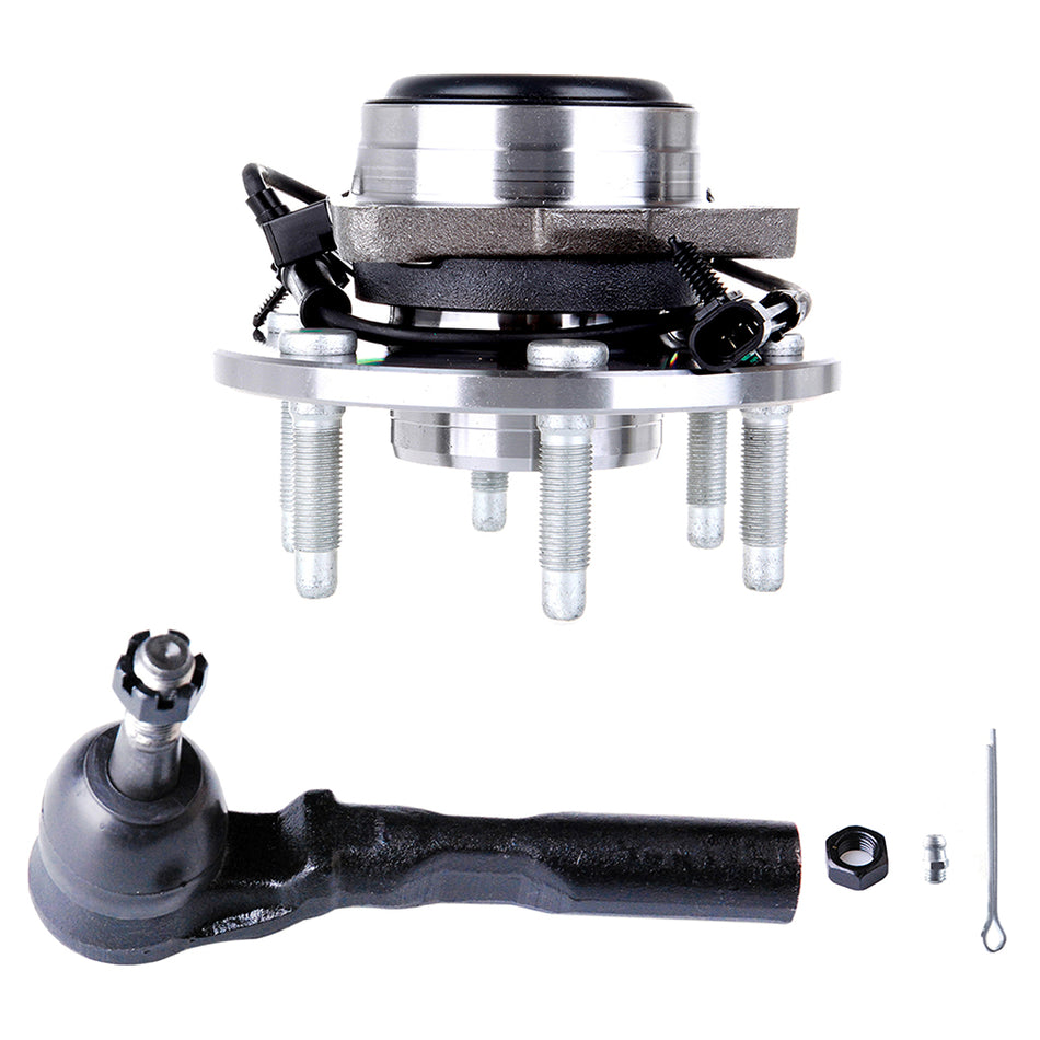 Wheel Hub Bearing Assembly Outer Tie Rod 99-07 Chevrolet Silverado 1500 99-07 GMC Sierra 1500