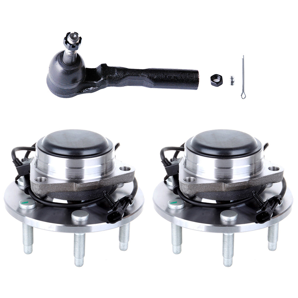 Wheel Hub Bearing Tie Rod For 99-07 Chevrolet Silverado 1500 GMC Sierra 1500