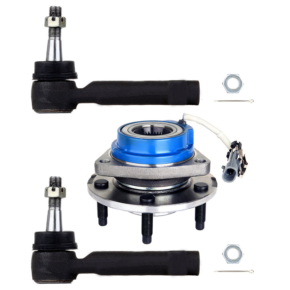 Wheel Hub Bearing Tie Rod End For 04-09 Chevrolet Impala 06-07 Chevrolet Monte Carlo