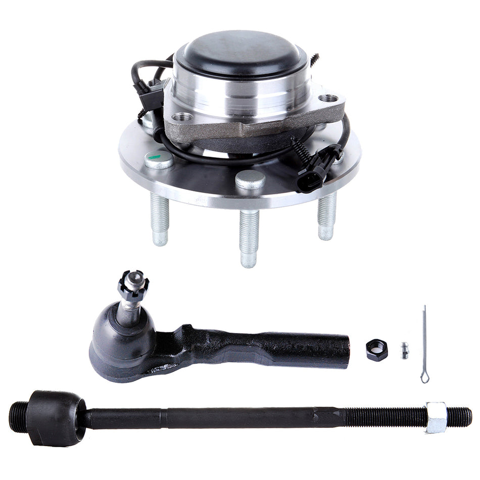 Wheel Hub Bearing Assembly Tie Rod End 99-07 Chevrolet Silverado 1500 99-07 GMC Sierra 1500